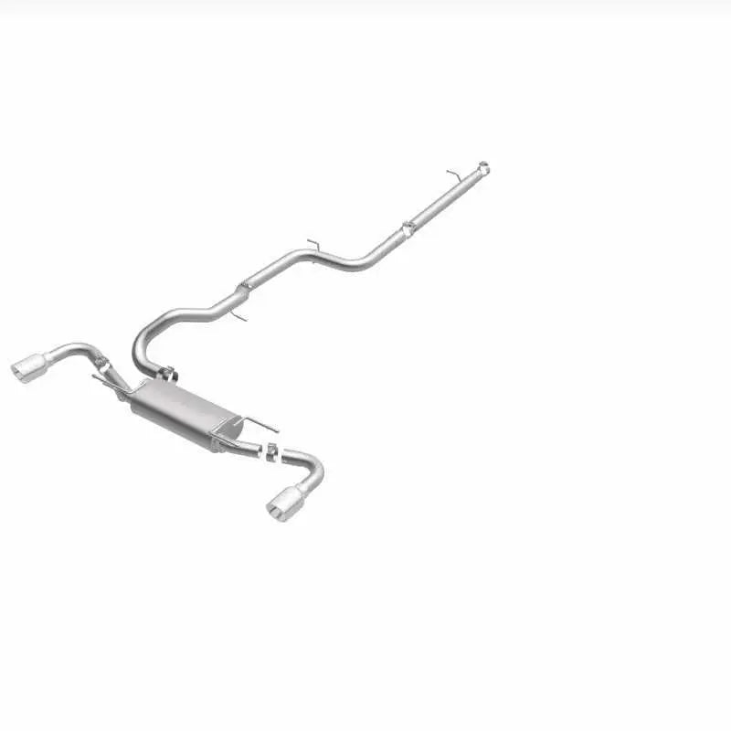 MagnaFlow 10-12 Mazda 3 L4 2.5L Hatchback Split Rear Exit Stainless Cat Back Performance Exhaust 