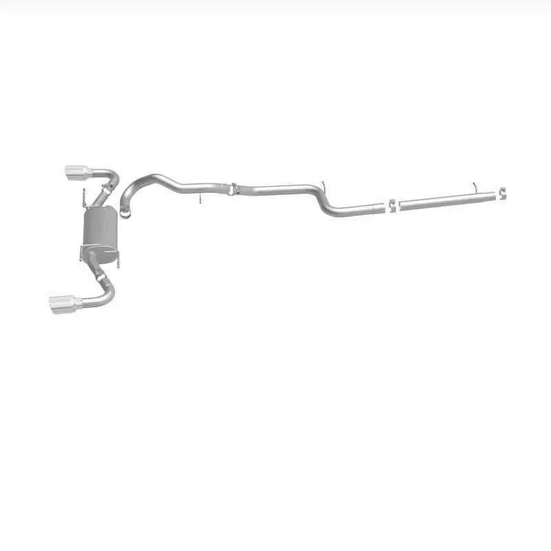 MagnaFlow 10-12 Mazda 3 L4 2.5L Hatchback Split Rear Exit Stainless Cat Back Performance Exhaust 