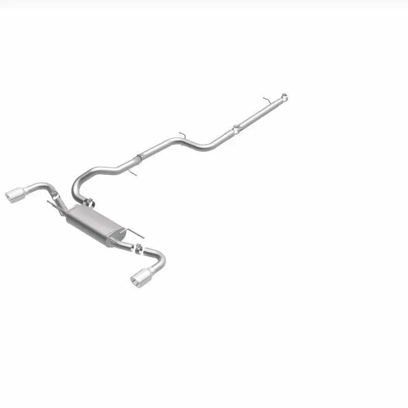 MagnaFlow 10-12 Mazda 3 L4 2.5L Hatchback Split Rear Exit Stainless Cat Back Performance Exhaust 