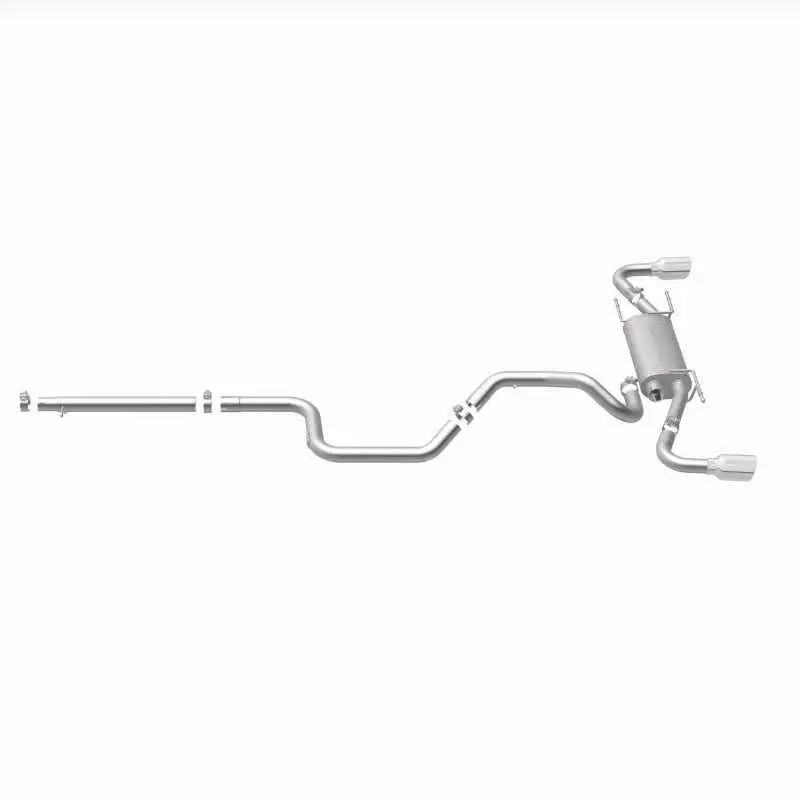 MagnaFlow 10-12 Mazda 3 L4 2.5L Hatchback Split Rear Exit Stainless Cat Back Performance Exhaust 