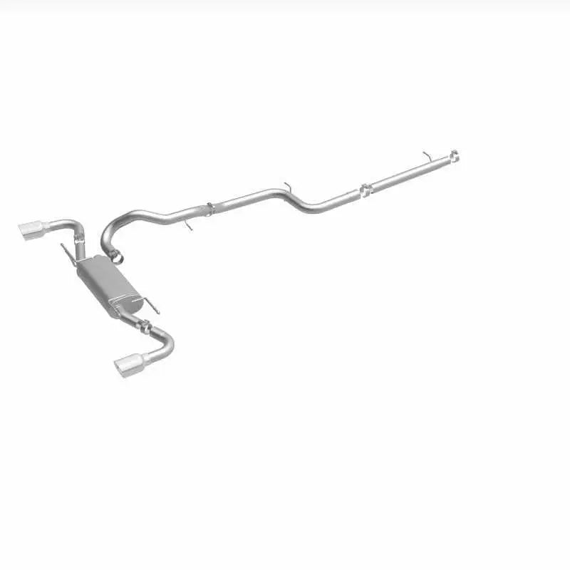 MagnaFlow 10-12 Mazda 3 L4 2.5L Hatchback Split Rear Exit Stainless Cat Back Performance Exhaust 