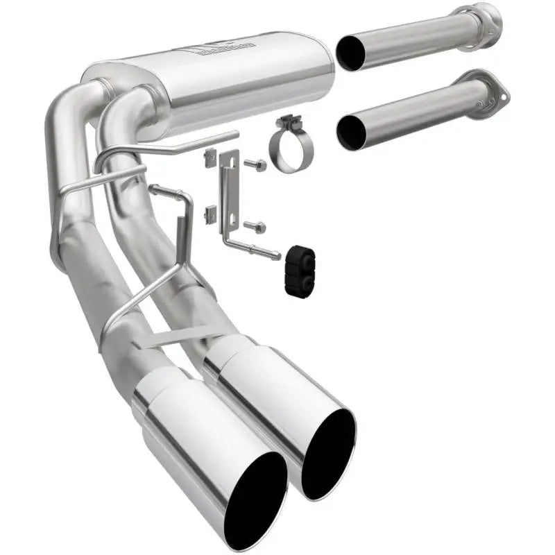 Magnaflow 19563 Magnaflow 15-21 Ford F-150 Street Series Cat-Back Performance Exhaust System- Polished Side Exit
