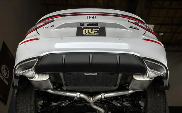 Magnaflow cat-back exhaust for 2018 Honda Civic Sport with dual chrome tips