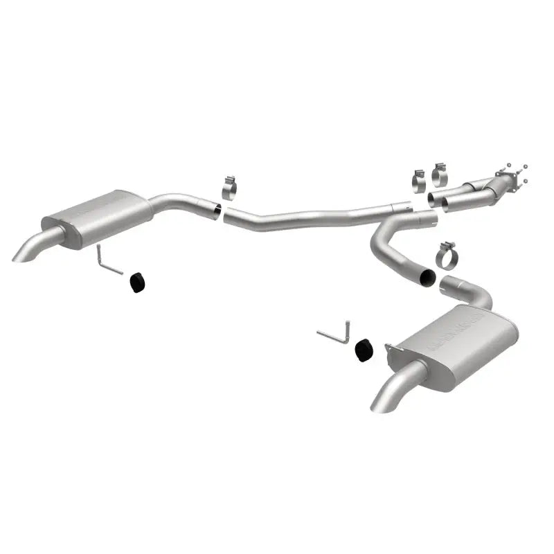 Magnaflow 16710 MagnaFlow 75-79 Chevy Corvette V8 5.7L Dual Split Rear Exit Stainless Cat-Back Perf Exhaust