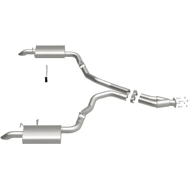 Magnaflow 16710 MagnaFlow 75-79 Chevy Corvette V8 5.7L Dual Split Rear Exit Stainless Cat-Back Perf Exhaust