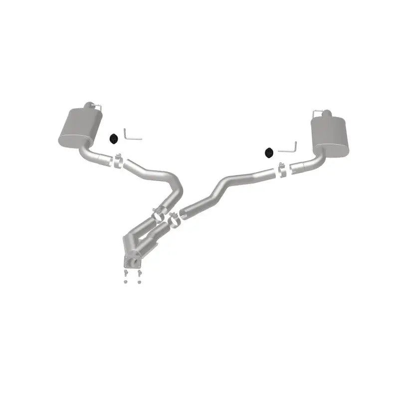 Magnaflow 16710 MagnaFlow 75-79 Chevy Corvette V8 5.7L Dual Split Rear Exit Stainless Cat-Back Perf Exhaust