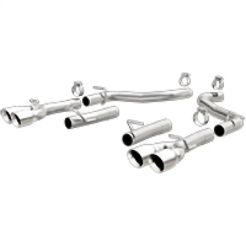 MagnaFlow Axle-Back SS 2.5in Quad Split Rear 3.5in Tip 2015 Dodge Challenger 3.6L V6 - Truck & Automotive
