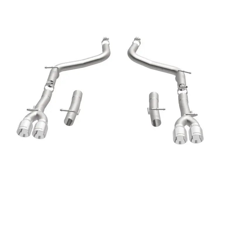 MagnaFlow Axle-Back SS 2.5in Quad Split Rear 3.5in Tip 2015 Dodge Challenger 3.6L V6 - Truck & Automotive