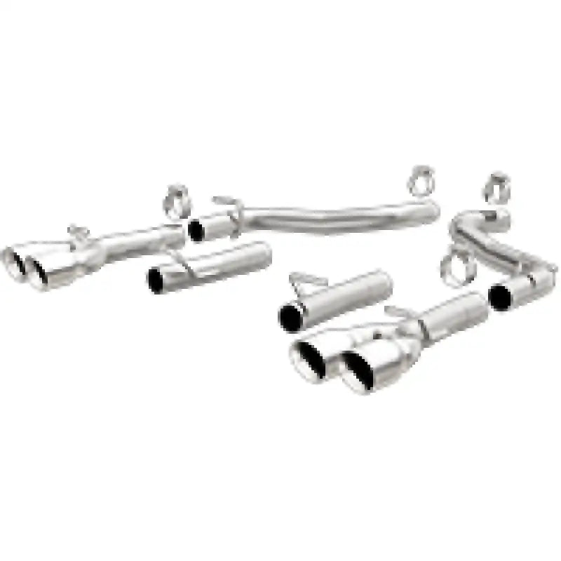 MagnaFlow Axle-Back SS 2.5in Quad Split Rear 3.5in Tip 2015 Dodge Challenger 3.6L V6 - Truck & Automotive