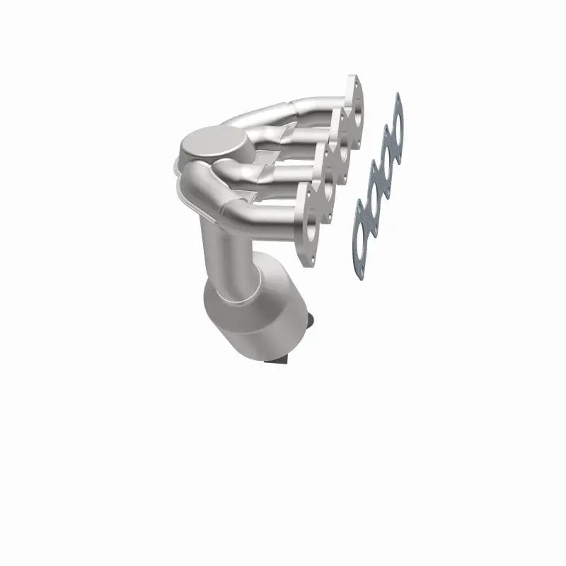 Automotive exhaust manifold with catalytic converter and gaskets for Mercedes C230 MagnaFlow Conv