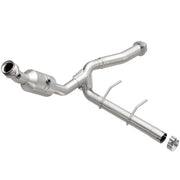 Silver exhaust system with catalytic converter for Magnaflow Conv F-150 2011-2014 5.0L
