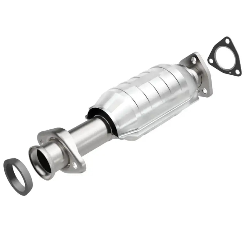 Silver MagnaFlow Conv Direct Fit Acura 90-91 catalytic converter with gaskets