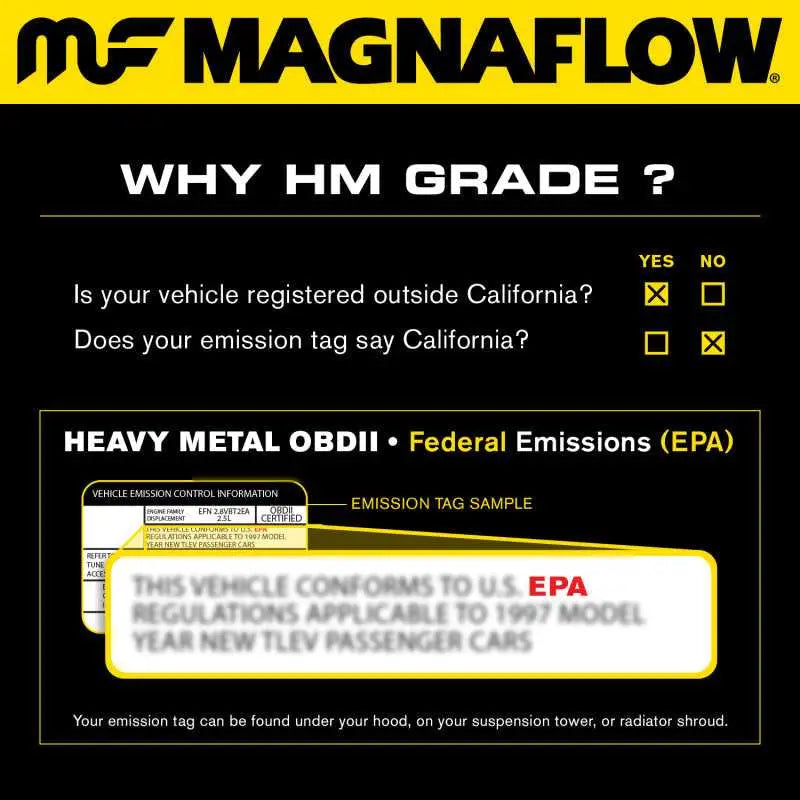 MagnaFlow Conv Univ 2.5inch GM 3.8L 