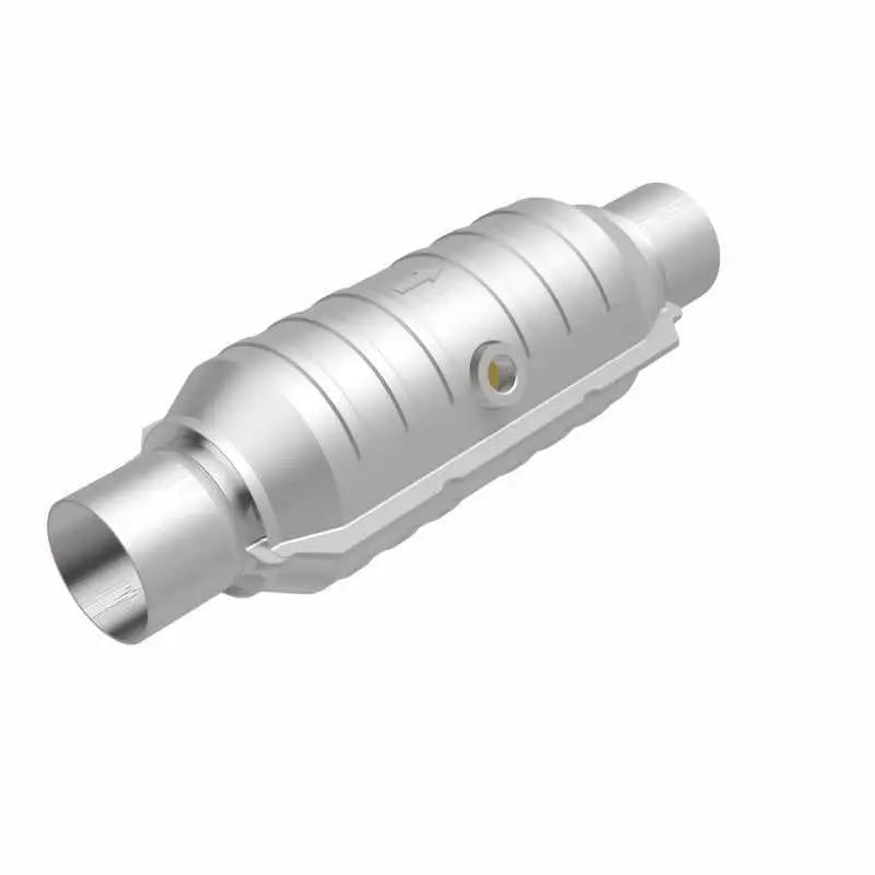 MagnaFlow Conv Univ 2in Inlet/Outlet Center/Center Round 11in Body L x 5.125in W x 15in Overall L 