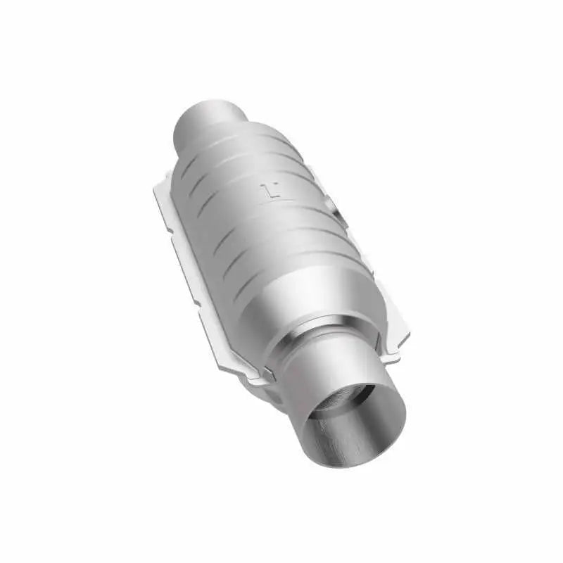 MagnaFlow Conv Univ 2in Inlet/Outlet Center/Center Round 11in Body L x 5.125in W x 15in Overall L 