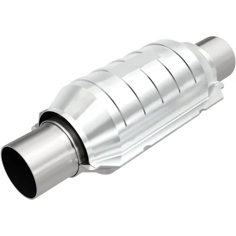 Magnaflow 99209HM MagnaFlow Conv Univ 3in Inlet/Outlet Center/Center Round 9in Body L x 5.125in W x 13in Overall L - 99209HM