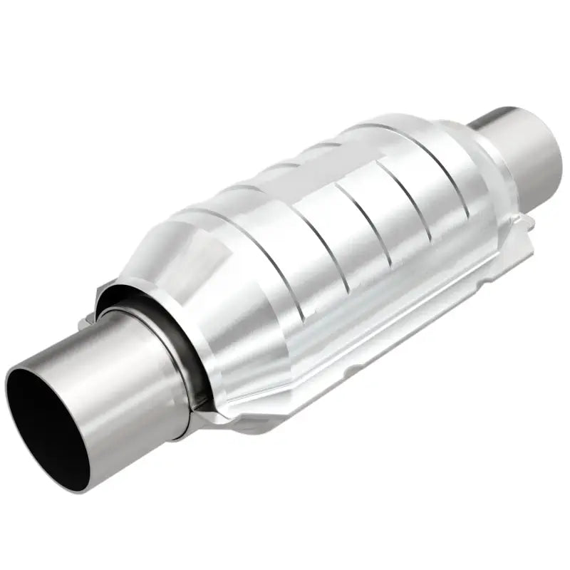 Magnaflow 99209HM MagnaFlow Conv Univ 3in Inlet/Outlet Center/Center Round 9in Body L x 5.125in W x 13in Overall L - 99209HM