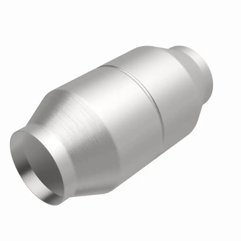 Silver metal catalytic converter.
