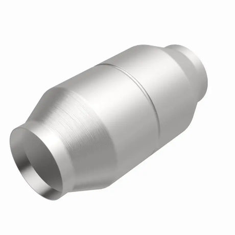Silver metal catalytic converter.