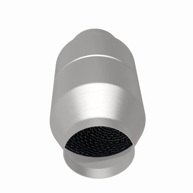 Silver metal air filter.