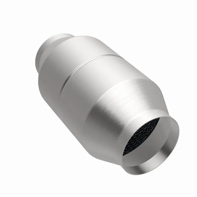 Silver metal catalytic converter.