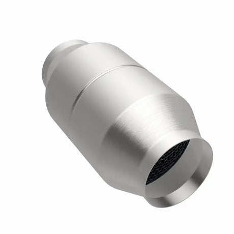Silver metal catalytic converter.