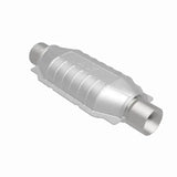 Silver Magnaflow Converter Universal 2.50 CA for efficient vehicle exhaust system