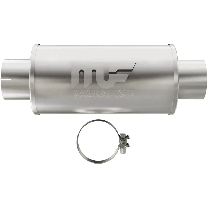Magnaflow 12775 MagnaFlow Muffler Mag DSL SS 7x7x14 4in Inlet 4in Outlet