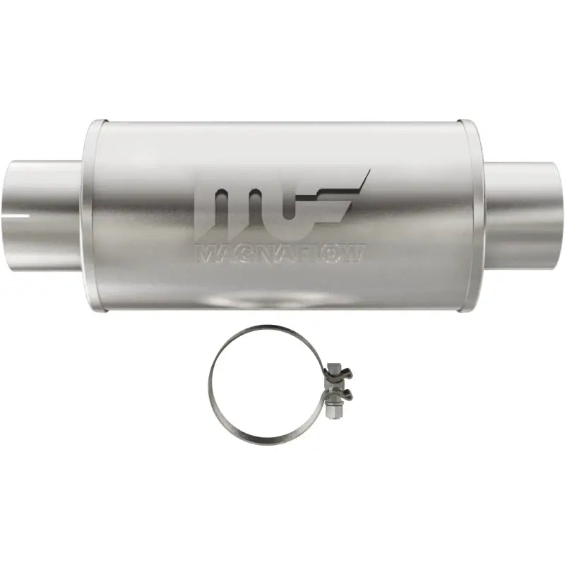 Magnaflow 12775 MagnaFlow Muffler Mag DSL SS 7x7x14 4in Inlet 4in Outlet
