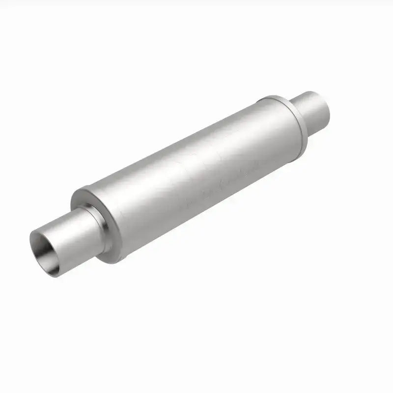 MagnaFlow Muffler Mag SS 14X4X4 2.25X2.25 C/C, stainless steel straight-through design, premium satin finish, robust construction.