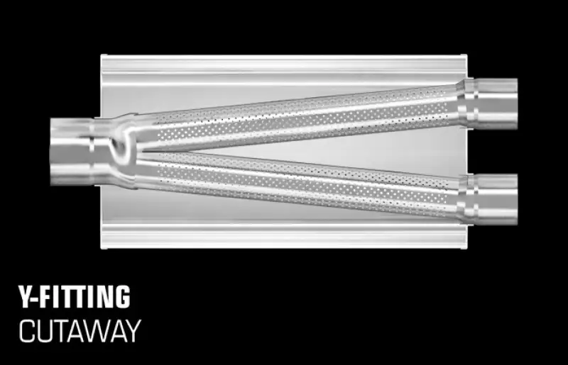 MagnaFlow Muffler Mag SS 22X5X11 2.5/3.50 D/C - Truck & Automotive