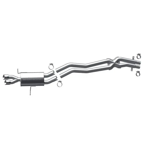 Polished MagnaFlow Sys stainless steel dual exhaust with black tips for BMW 3-Series Touring Series
