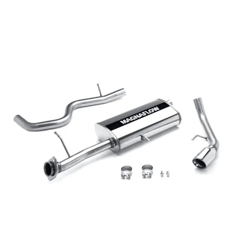 Stainless steel exhaust system for Ford Explorer with MagnaFlow Street Series, enhances powerful engine tone