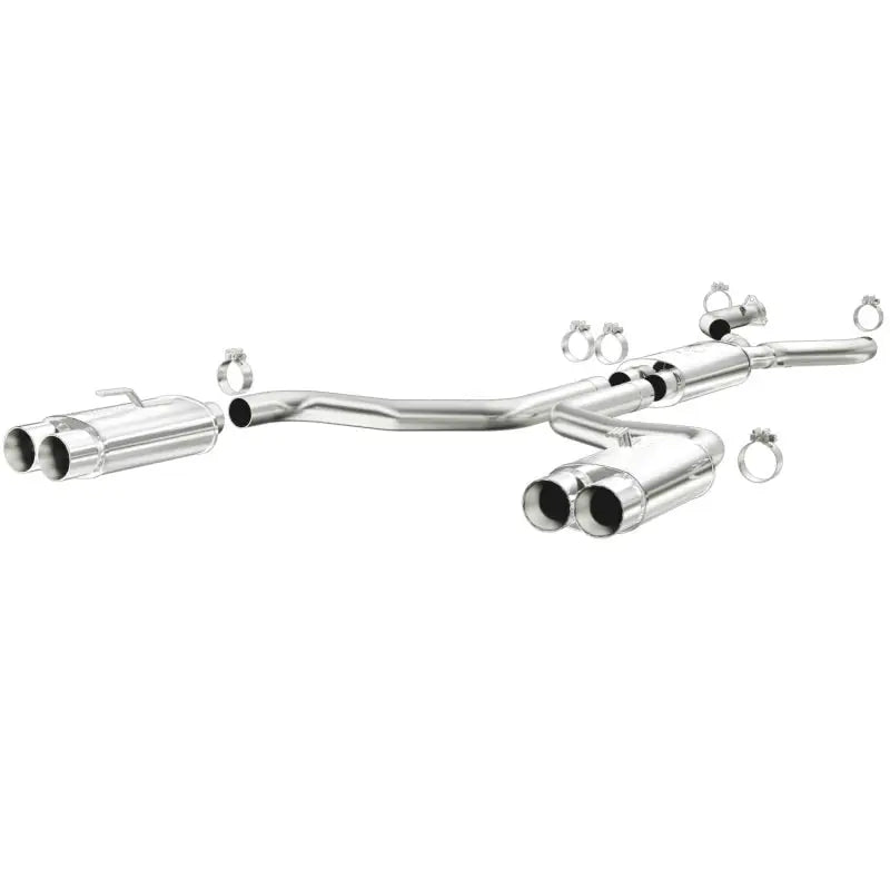 Stainless steel MagnaFlow SYS dual exhaust for Chevy Corvette 92-96 with mufflers and clamps