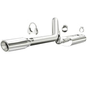 Chrome exhaust pipe with clamps for MagnaFlow SYS Cat-Back on 2000-01 Cherokee 4.0L