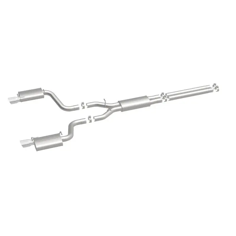 Polished MagnaFlow Street Series dual exhaust for Dodge SRT 6.1 V8