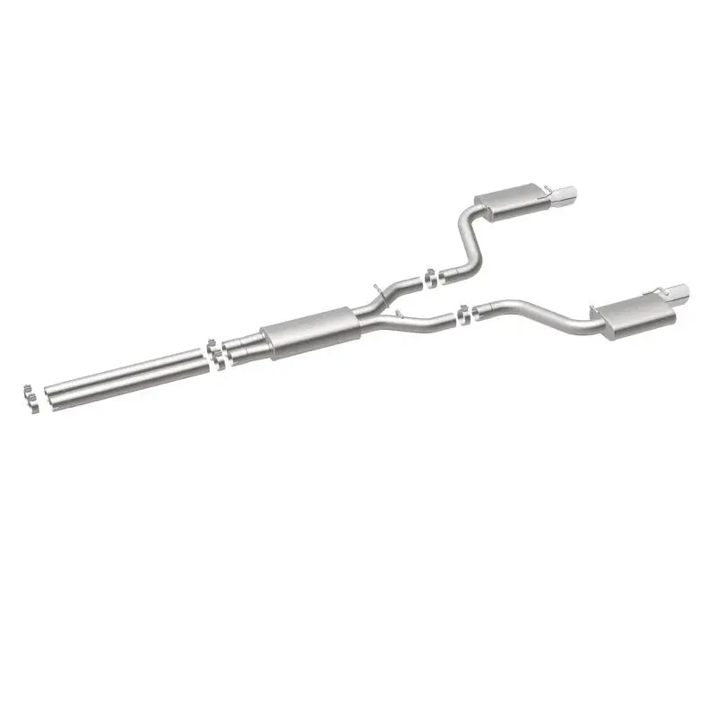 Polished MagnaFlow Street Series dual exhaust for Dodge SRT 6.1 V8