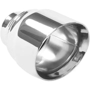 Magnaflow 35224 MagnaFlow Tip Stainless Double Wall Round Single Outlet Polished 4.5in DIA 2.5in Inlet 5.75in Length