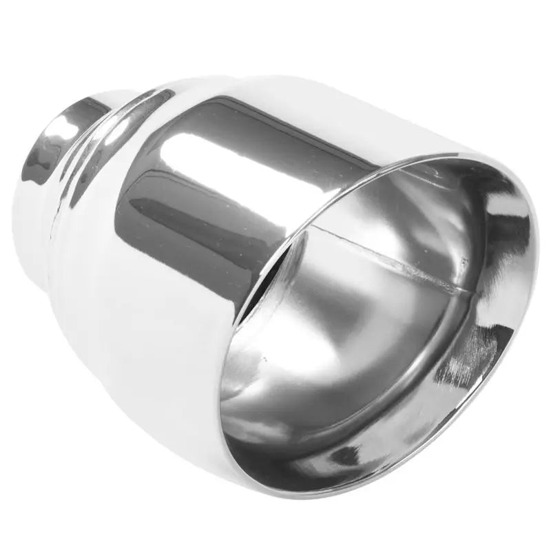 Magnaflow 35224 MagnaFlow Tip Stainless Double Wall Round Single Outlet Polished 4.5in DIA 2.5in Inlet 5.75in Length