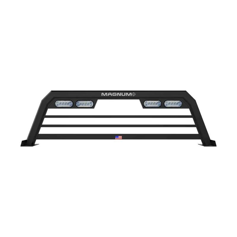Magnum Truck Providing Durable Protection Headache Rack 223LPBRL2TB - Black LO Pro Bars