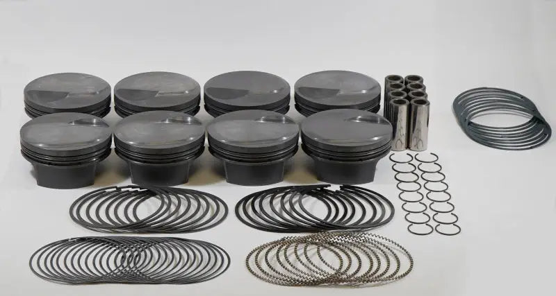 Mahle MS Piston Set BBC 496ci 4.310in Bore 4.25in Stroke 6.385in Rod.990 Pin 48cc 13.7 CR of 8 - Truck & Automotive