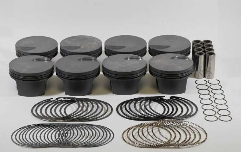 Mahle Mahle MS Piston Set BBC 555ci 4.560in Bore 4.25in Stroke 6.385in Rod 0.990 Pin -3cc 9.6 CR Set of 8