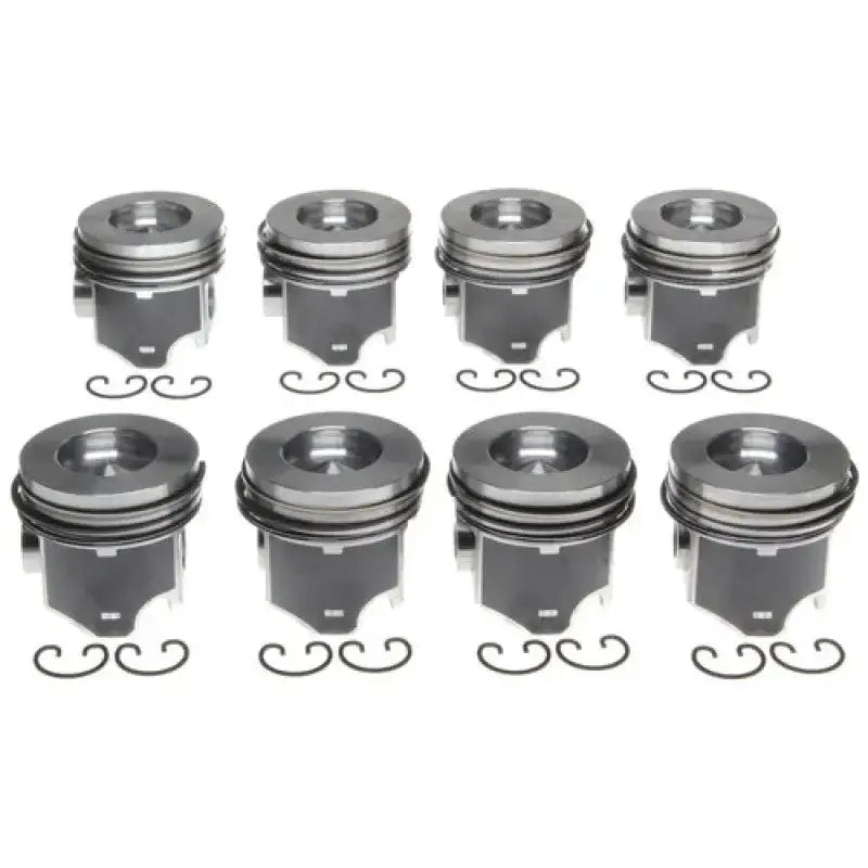 Mahle OE Ford 6.4L Diesel .50MM 2008-2010 F-250/F-350/F-450/F-550 Piston Set (Set of 8) - 2243666050MM