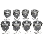 Mahle OE Navistar MaxxForce 7 6.4L Diesel.75MM Piston Set (Set of 8) - Truck & Automotive