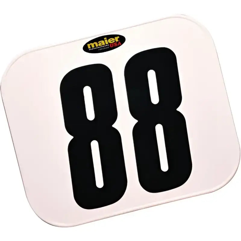 MAIER Rectangular Class C Plate (White) for Powersports