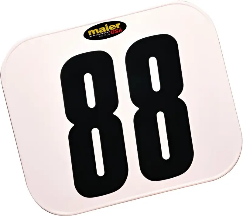 MAIER Rectangular Class C Plate (White) for Powersports