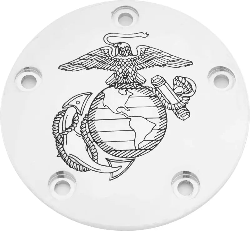 CUSTOM ENGRAVING MAR01-04 Tc Timer Cover Marine Ega Chrome