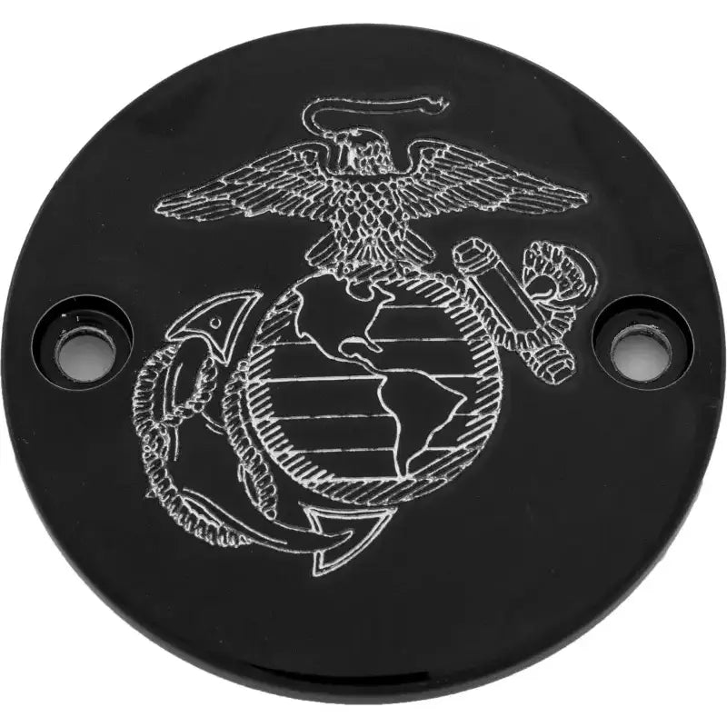 CUSTOM ENGRAVING MAR08-63BG M8 Timer Cover Marine Ega Black