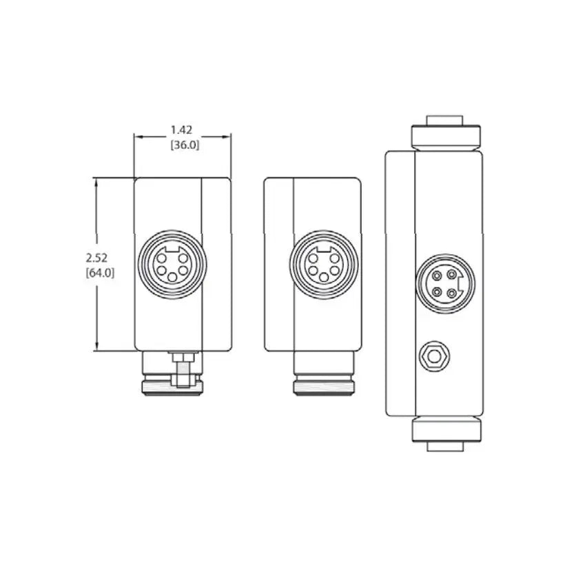Maretron No Supplier Warranty Marine Network Cable Connector NF-NM4P-NF - Mini Powertap Fuse Femaletofemale