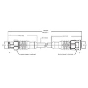 Maretron No Supplier Warranty Marine Network Cable QCM-CG1-QCF-01 - Nylon Metal Connector
